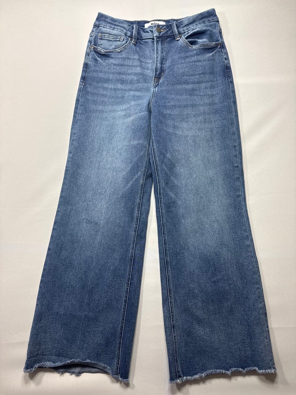 Mica Los Angeles Women's Wide Leg Stretch Blue Jeans -‎ Size 29 (28x28)